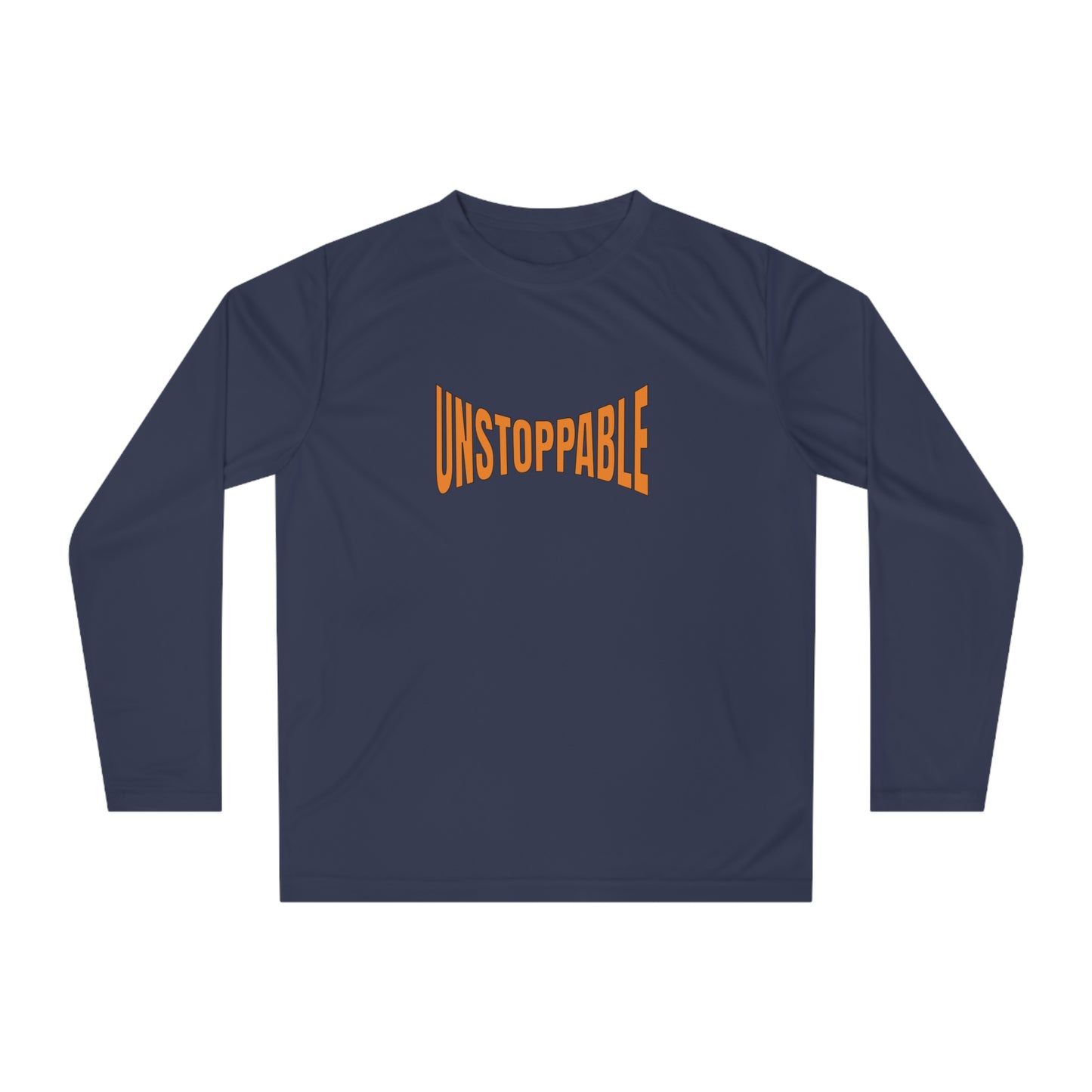 Unisex Performance Long Sleeve Shirt - 'Unstoppable' Activewear for Fitness Enthusiasts