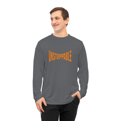 Unisex Performance Long Sleeve Shirt - 'Unstoppable' Activewear for Fitness Enthusiasts