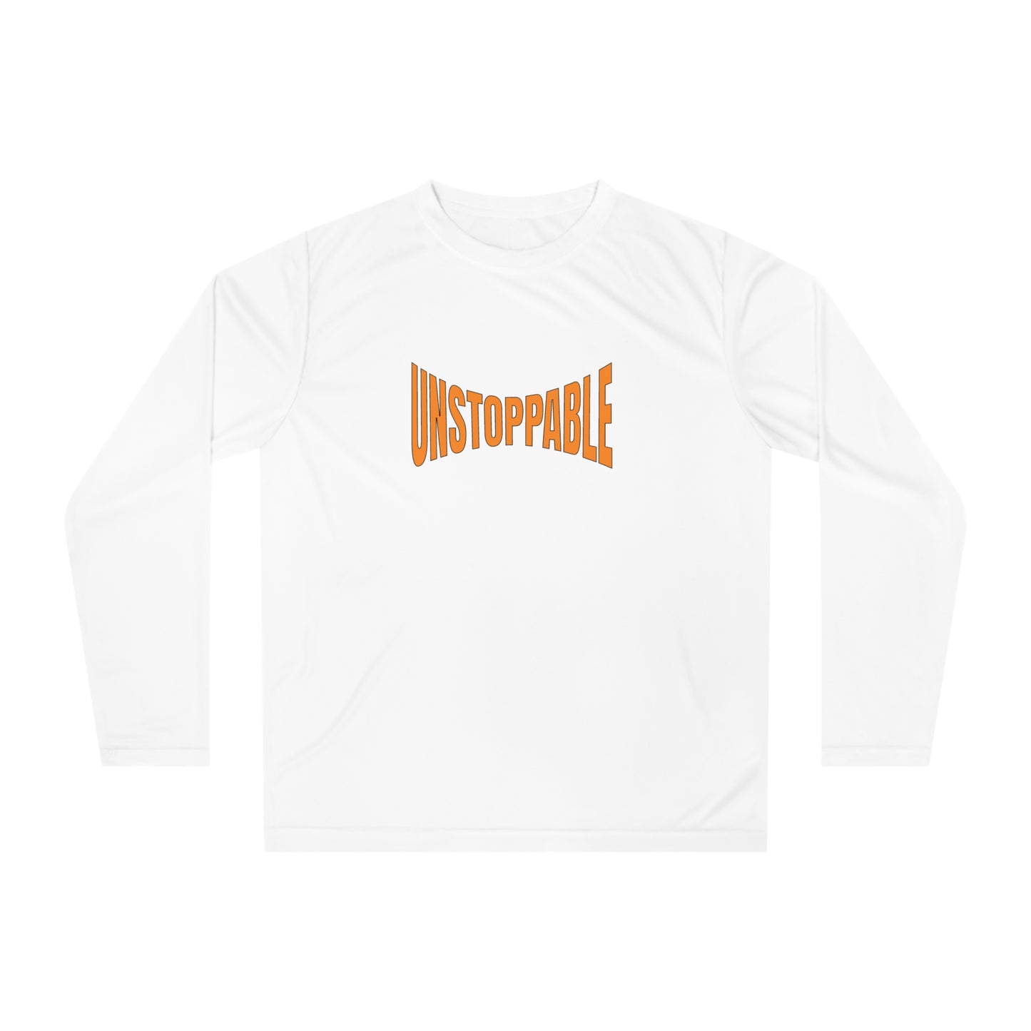 Unisex Performance Long Sleeve Shirt - 'Unstoppable' Activewear for Fitness Enthusiasts