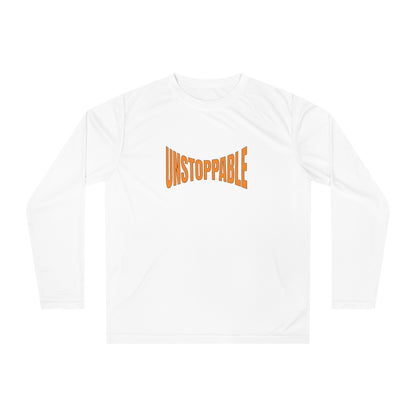 Unisex Performance Long Sleeve Shirt - 'Unstoppable' Activewear for Fitness Enthusiasts