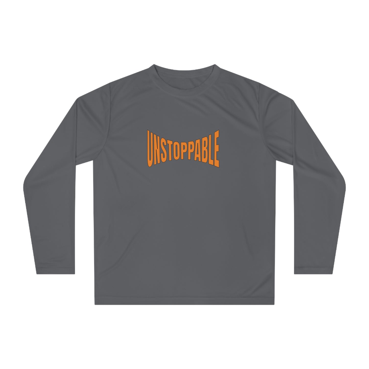 Unisex Performance Long Sleeve Shirt - 'Unstoppable' Activewear for Fitness Enthusiasts