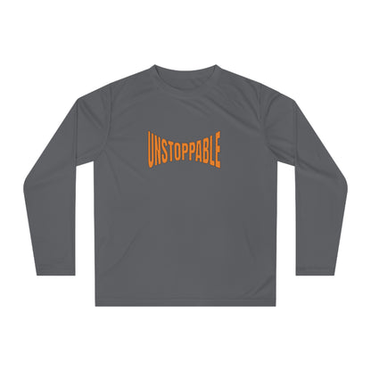 Unisex Performance Long Sleeve Shirt - 'Unstoppable' Activewear for Fitness Enthusiasts