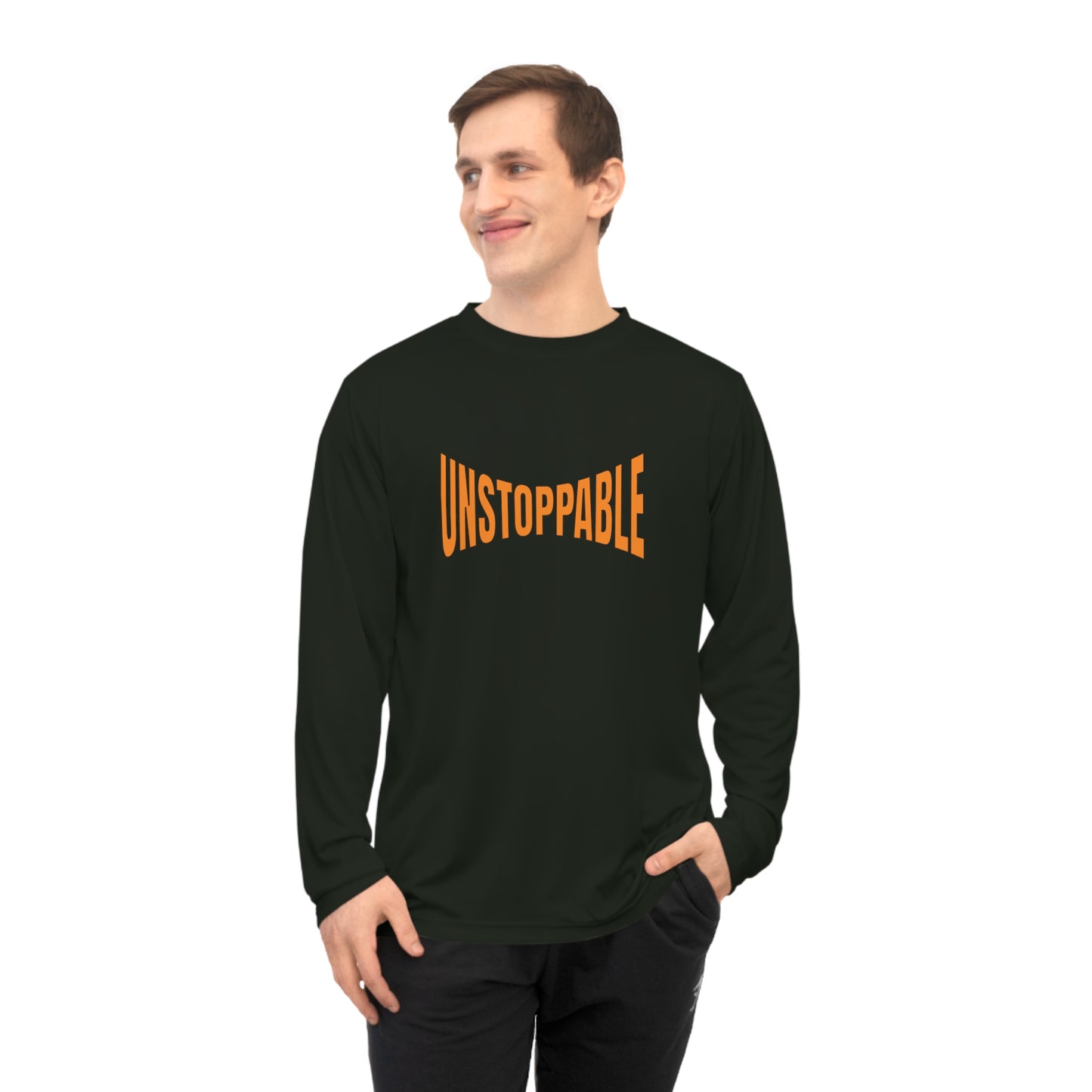 Unisex Performance Long Sleeve Shirt - 'Unstoppable' Activewear for Fitness Enthusiasts