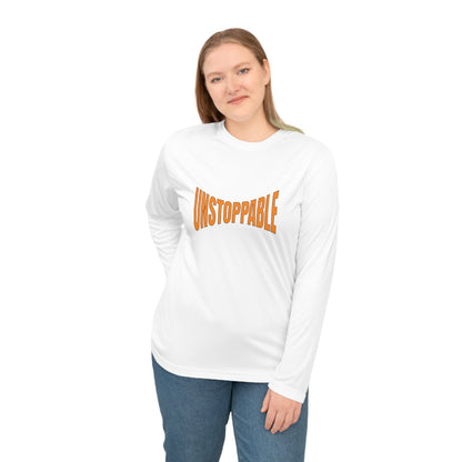 Unisex Performance Long Sleeve Shirt - 'Unstoppable' Activewear for Fitness Enthusiasts